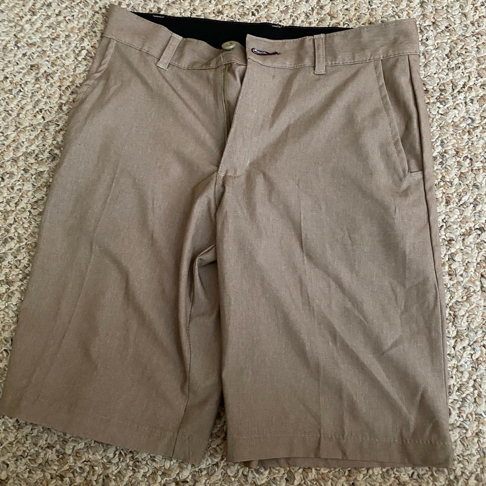 Ron Jon men’s khaki hybrid shorts size 28